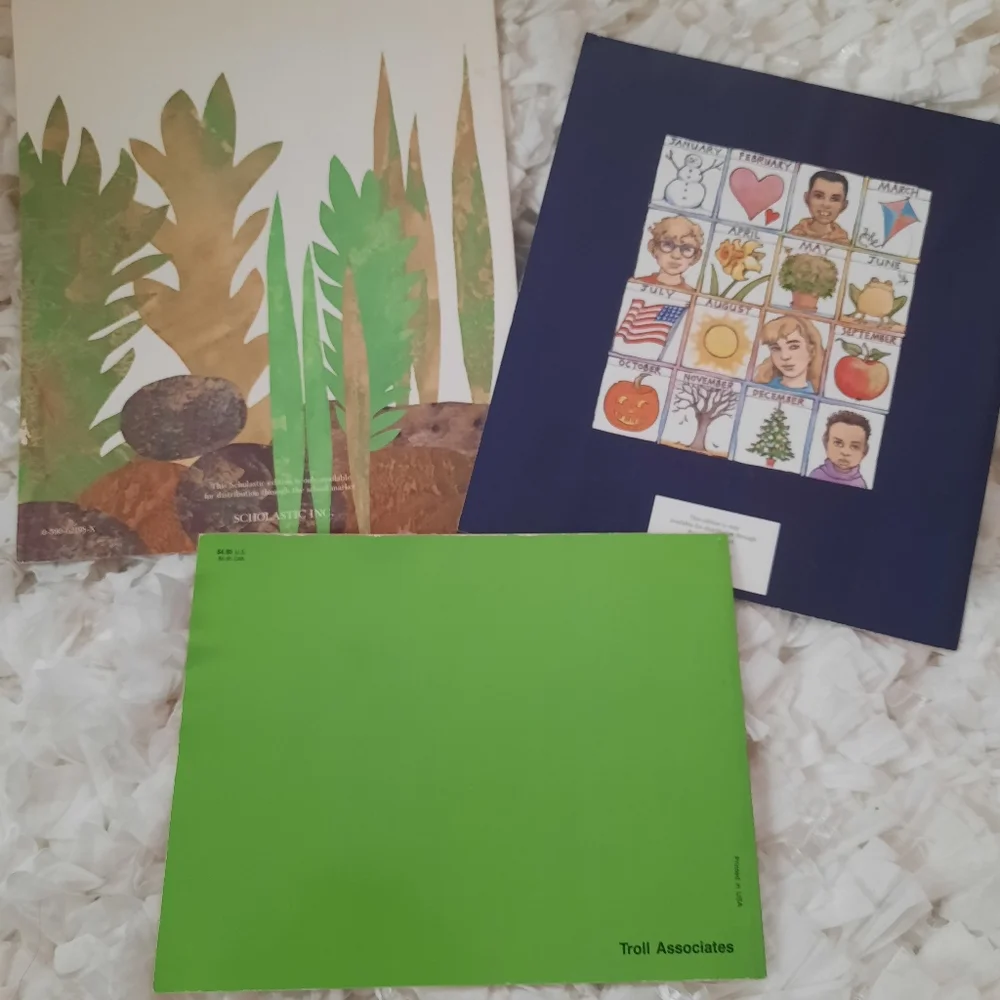 Growing, Social Skills, Seasons & Months Children's Book Bundle 3 Books Used